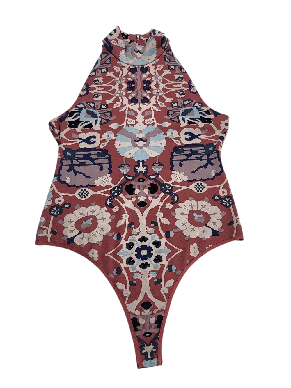 FP Intimately Body — Printed High-Neck Bodysuit in Dusty Pink-Brown - Picture 5 of 16